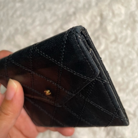 Chanel Black Bicolore CC Logo Lambskin Coin Case Wallet ๐ค - Picture 12 of 17